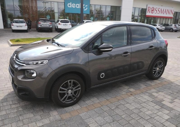 Citroen C3 cena 42800 przebieg: 44550, rok produkcji 2019 z Konin małe 154